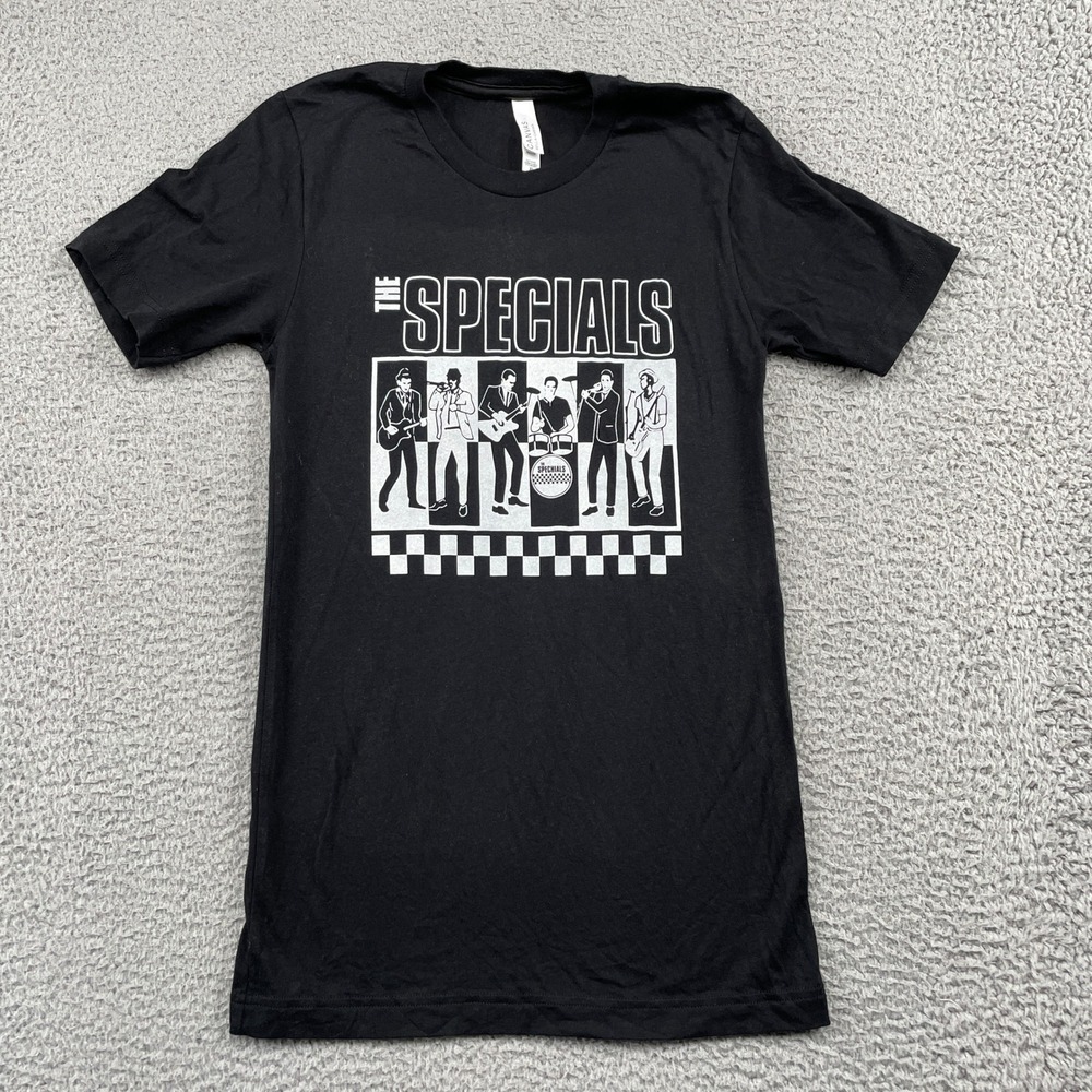 The Specials Ska Band Graphic Crew Neck Tee Bella Canvas T-Shirt Unisex XS Black